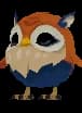 Deed: Pet Owl Blue and Orange